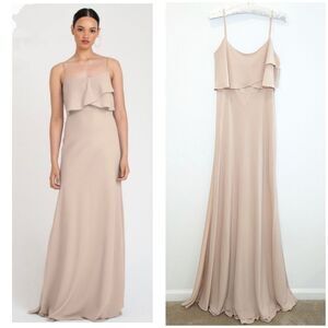 NWT Jenny Yoo Blake Bridesmaid Dress in Chai